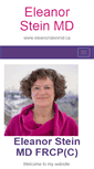 Mobile Screenshot of eleanorsteinmd.ca